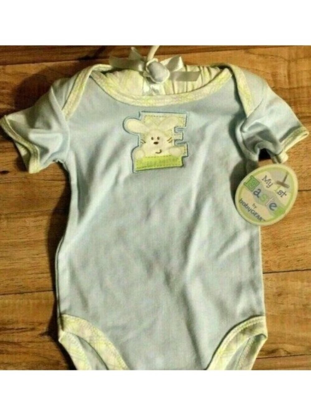 Boys Baby Outfit Gear My 1st EASTER 1-Piece Boy 6-9 Mos & Special HANGER NWT